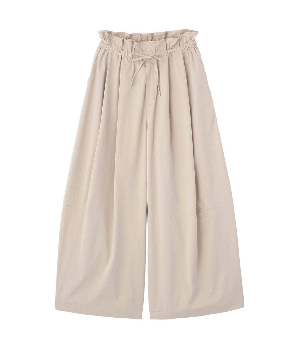 Green Parks ウエストフリルワイドコクーンパンツ 
