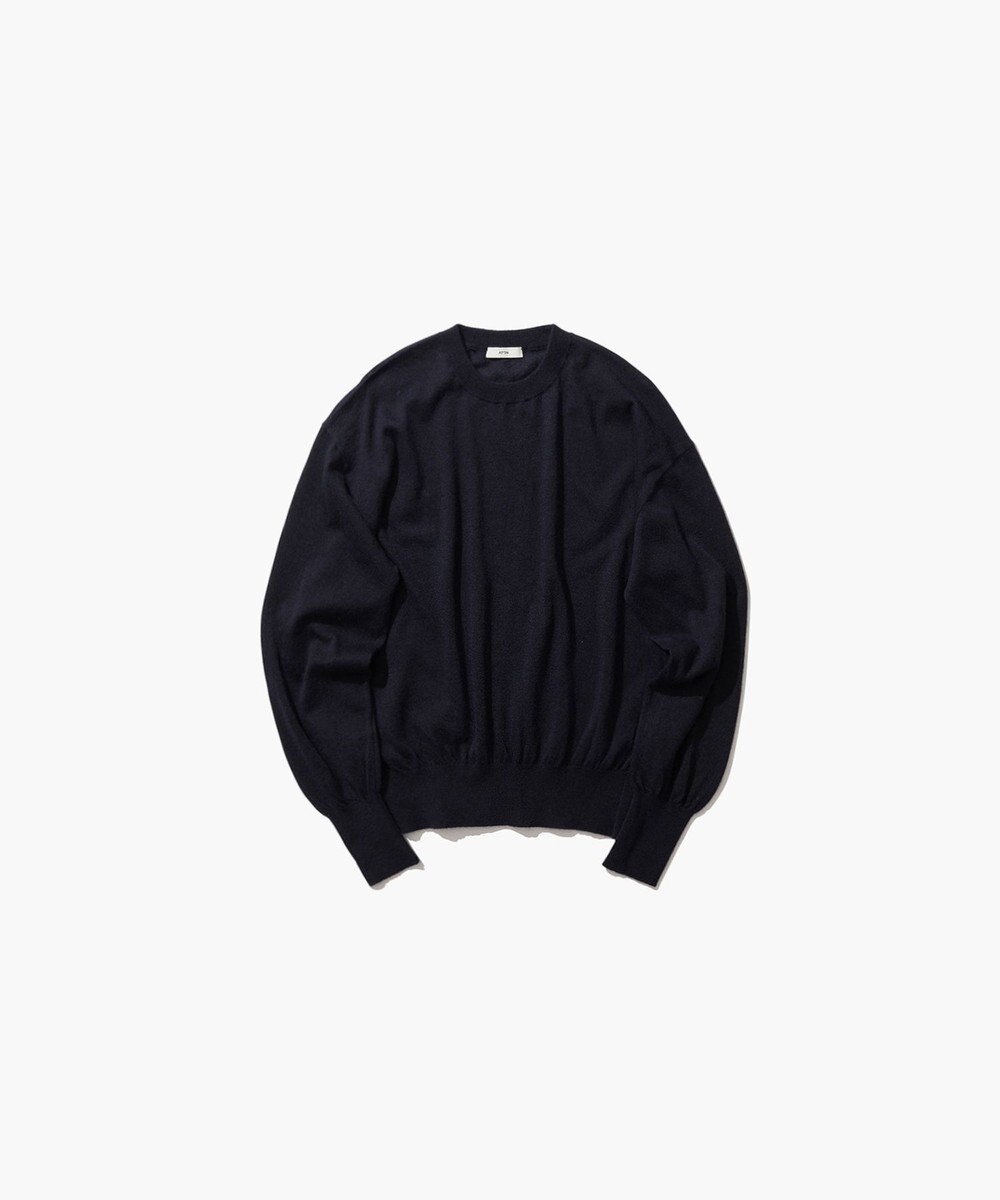 ATON CASHMERE SILK SPUN | クルーネックセーター 