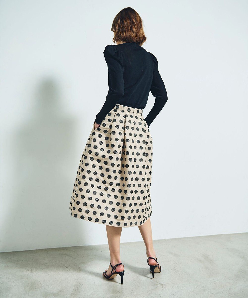 GRACE CONTINENTAL タックスリーブニットトップ 