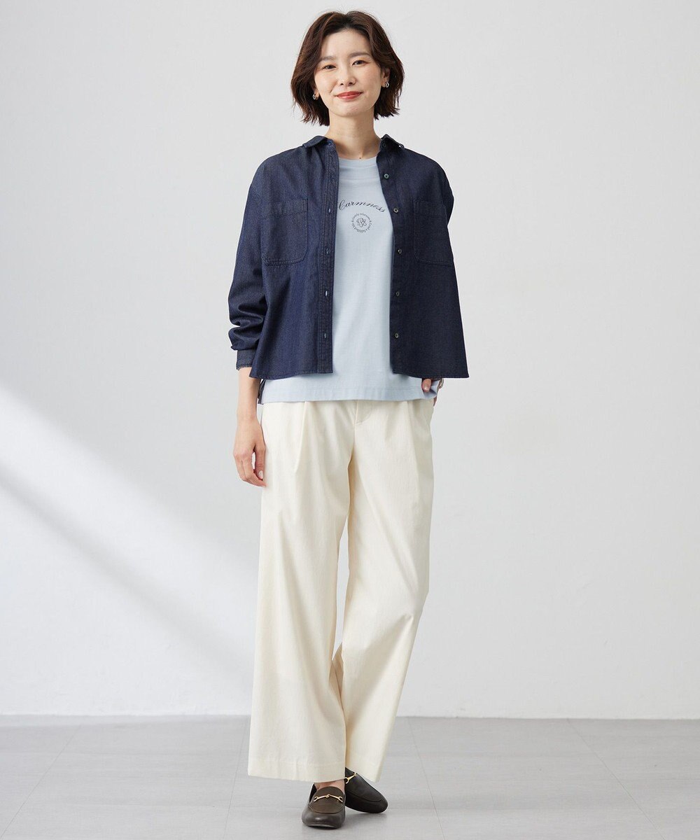 J.PRESS LADIES カレッジロゴ Tシャツ 