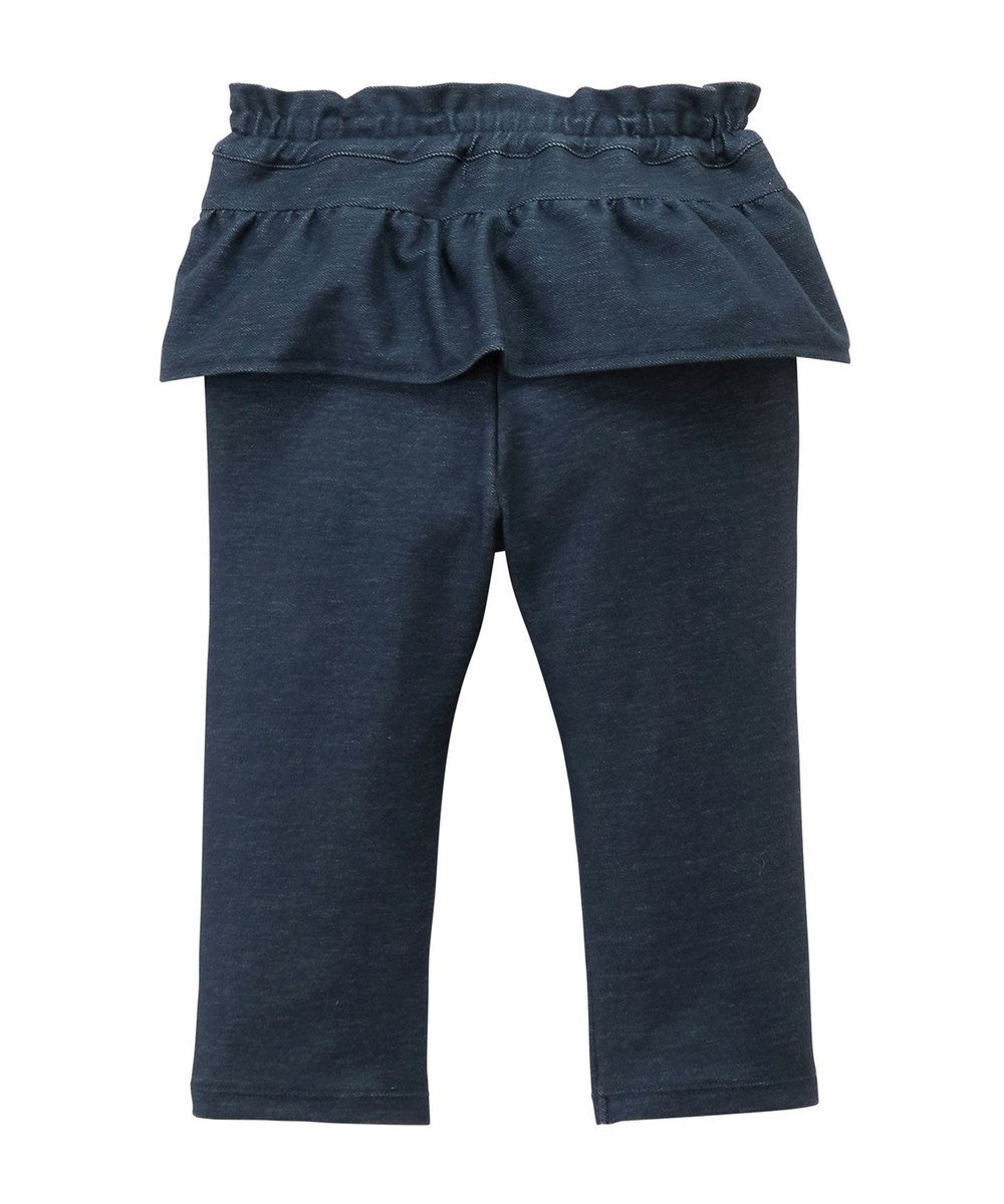 MIKI HOUSE HOT BISCUITS 【80-120cm】 フリル付きストレッチデニムパンツ 