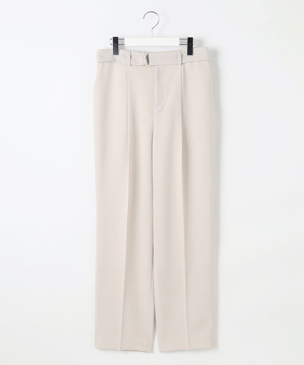 自由区 【カタログ掲載・セットアップ対応・接触冷感・UVカット・洗える】ライトリネンライクテーパード パンツ 