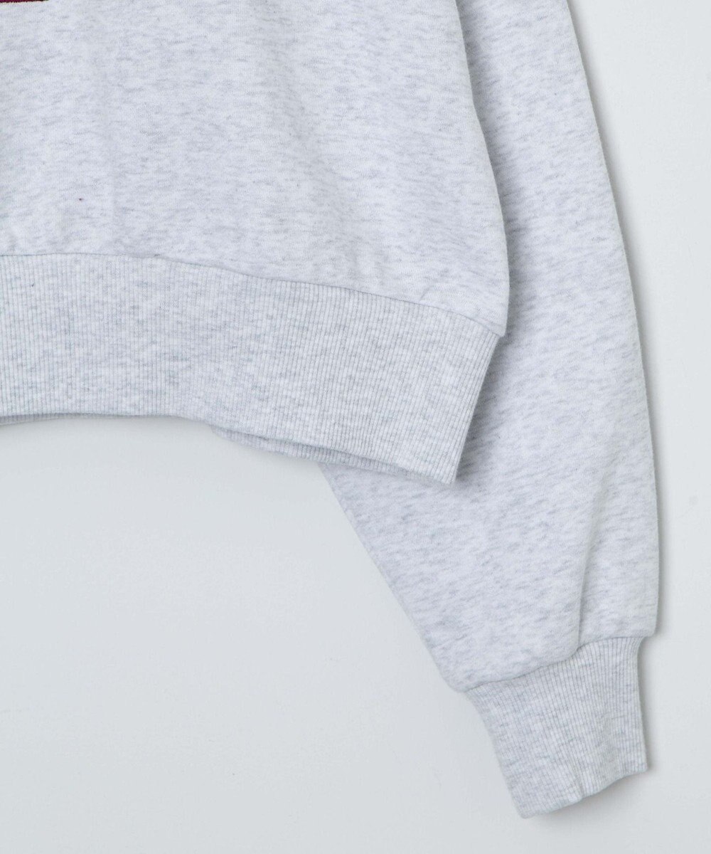 WEGO Vネックラインリブショートスウェット 