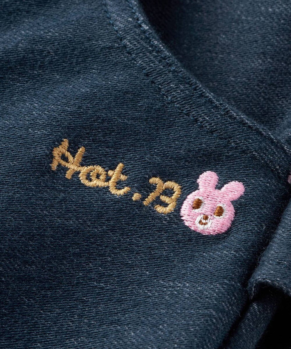 MIKI HOUSE HOT BISCUITS 【80-120cm】 フリル付きストレッチデニムパンツ 