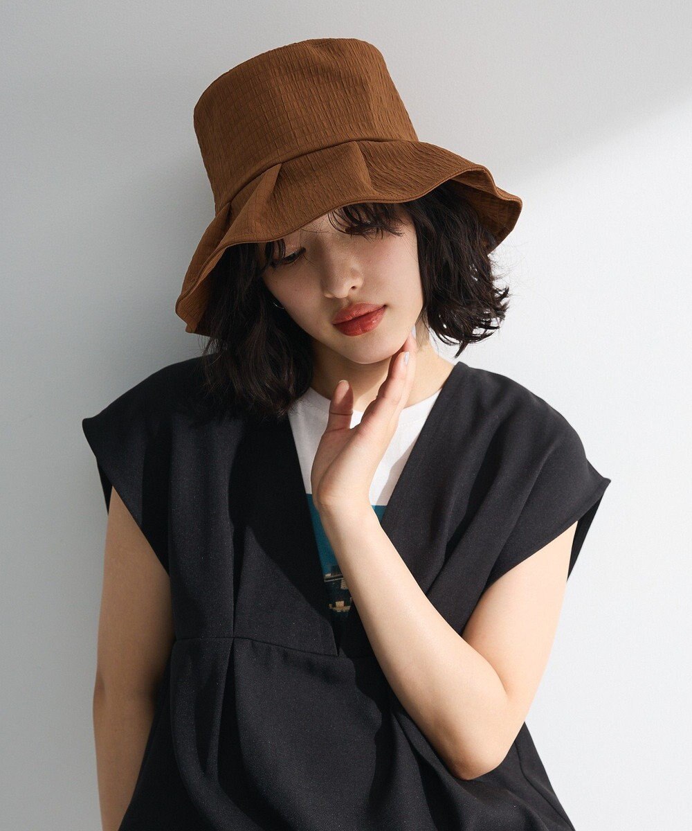 Green Parks ・エンボスギャザーハット 