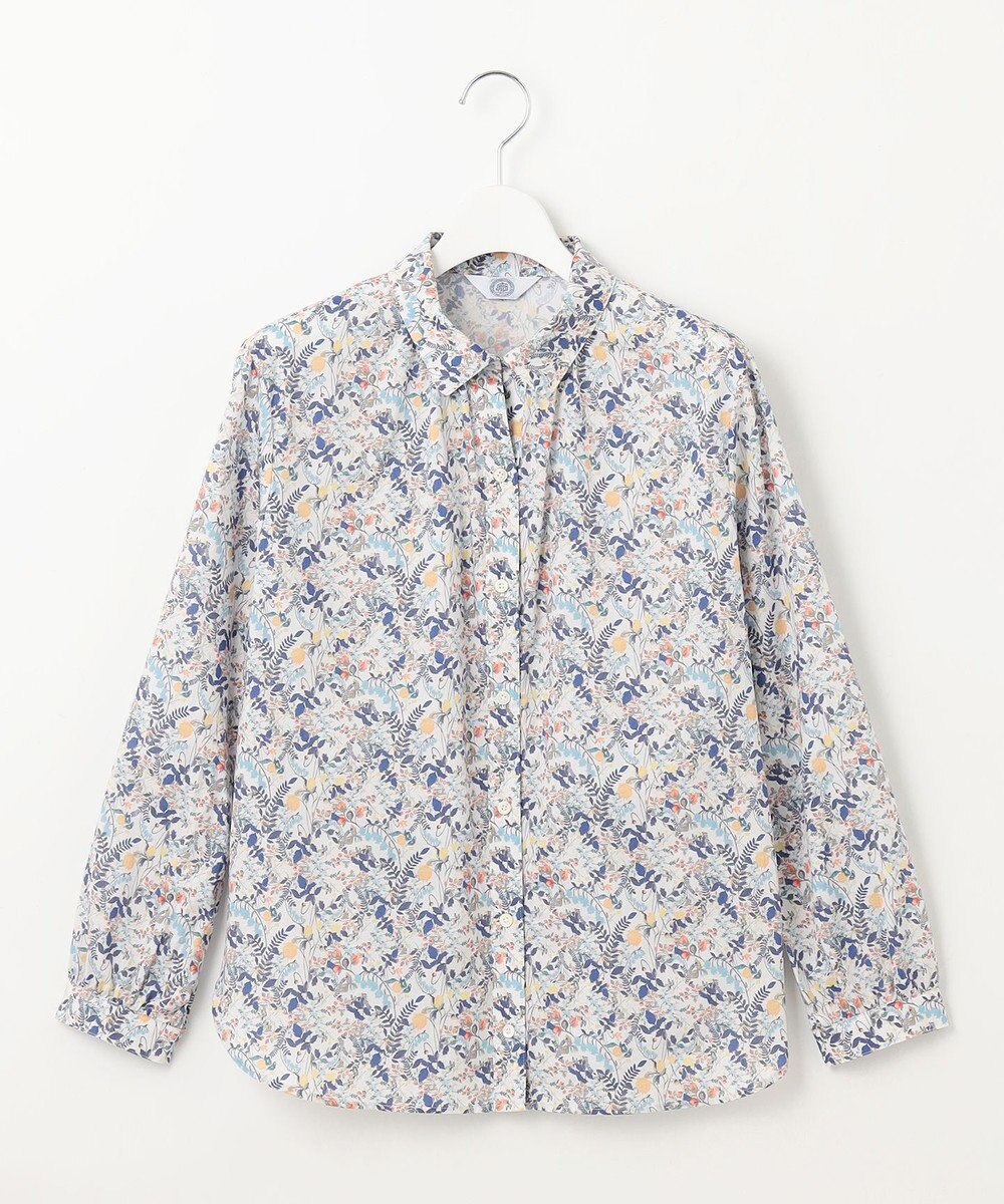 J.PRESS LADIES S 【洗える】Liberty シャツカラー スキッパー ブラウス 