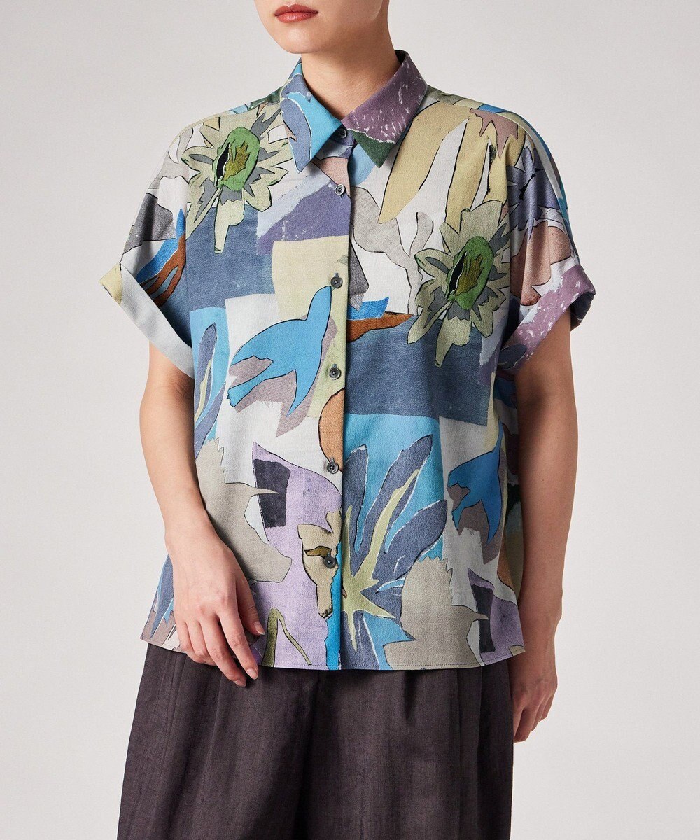 Paul Smith River Collage プリント 半袖 シャツ 