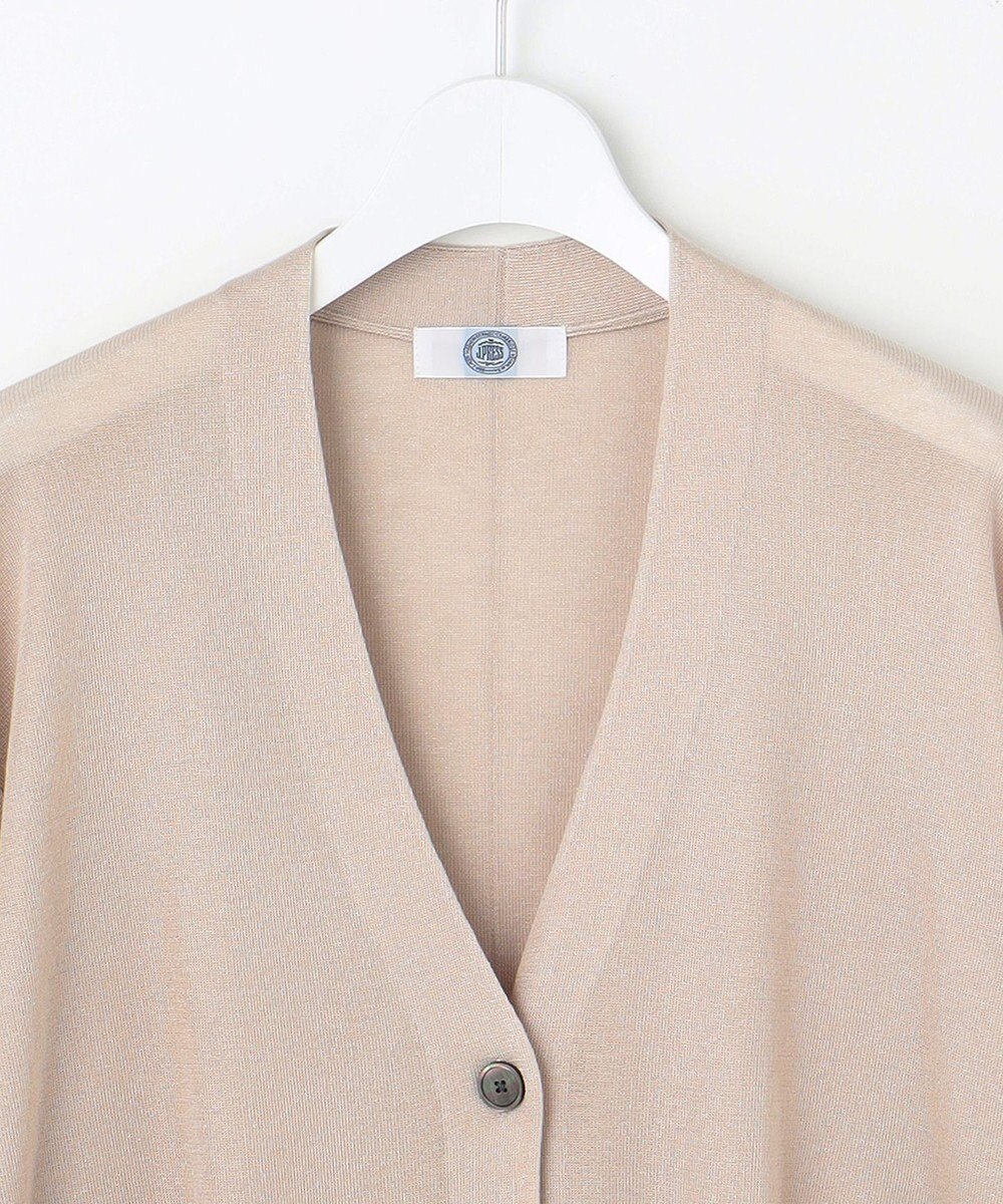 J.PRESS LADIES S 【洗える】Vis/Peスパーク ニット カーディガン 