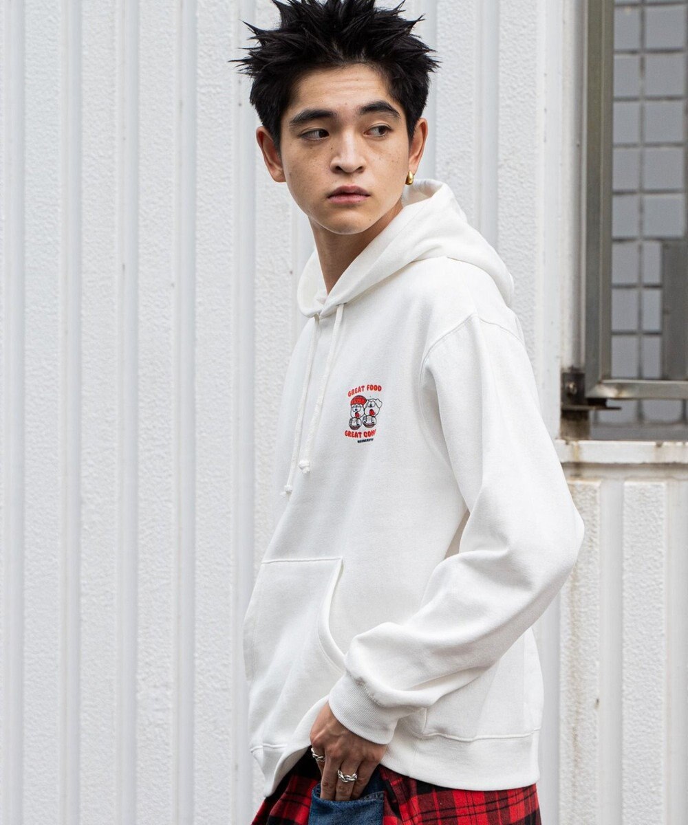 WEGO リラックスフィットTHEBOYグラフィックパーカー 