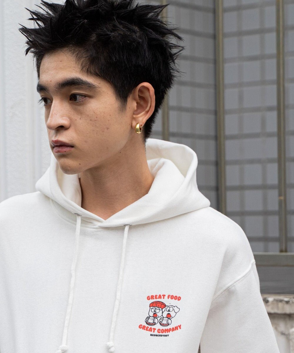 WEGO リラックスフィットTHEBOYグラフィックパーカー 