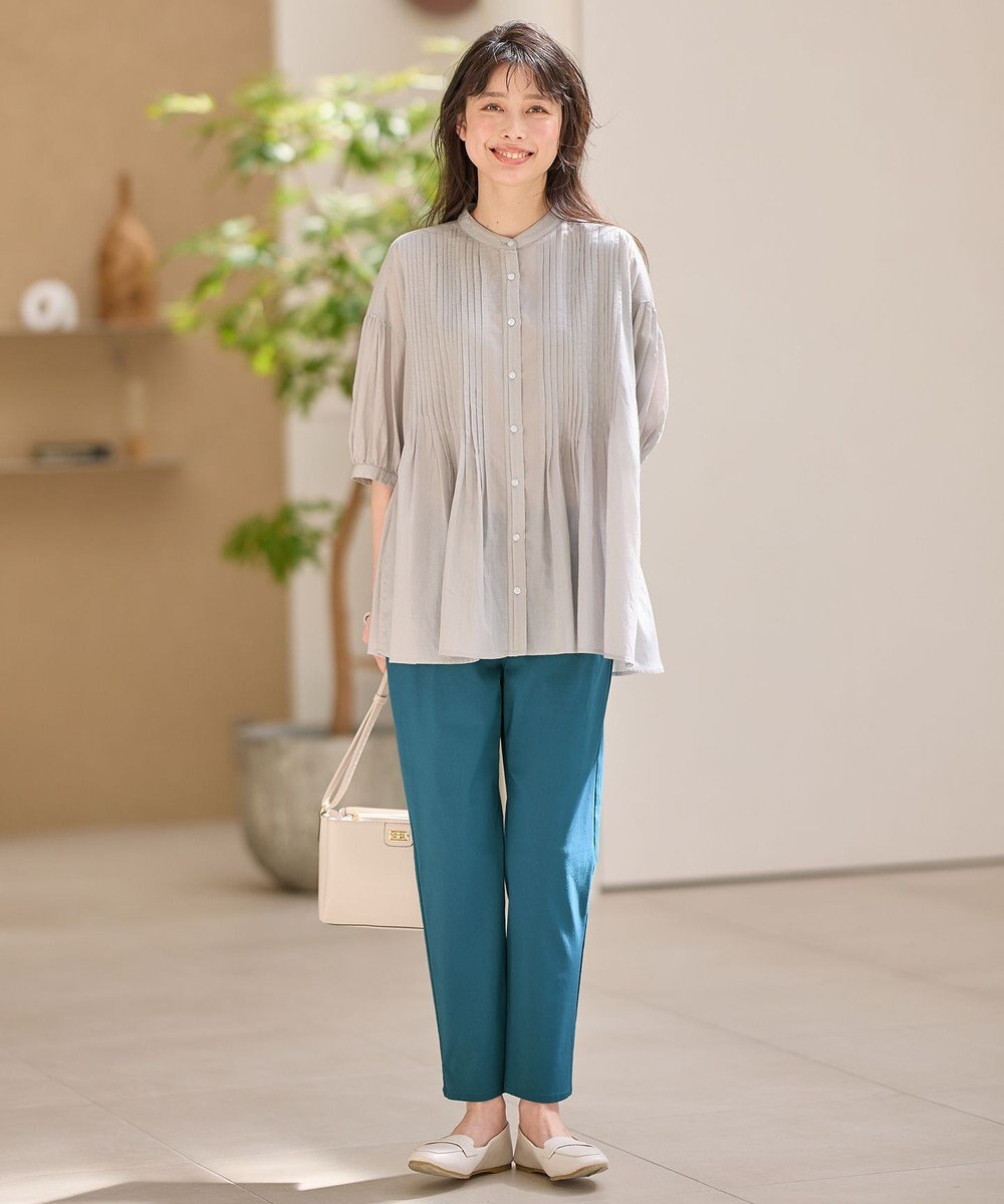 ANY ピンタックブラウス 