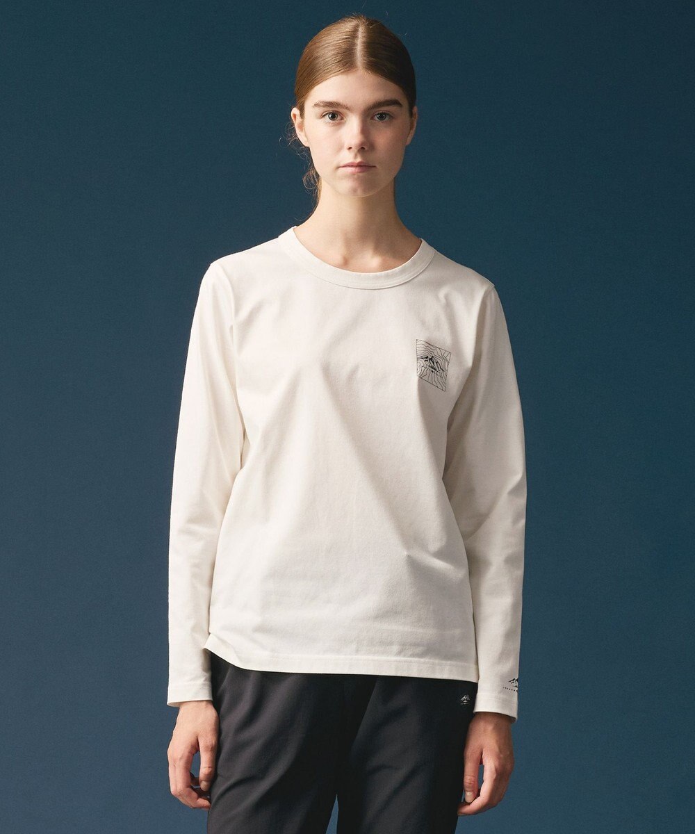 JOSEPH ABBOUD MOUNTAIN 【JAPANファブリック/吸水速乾】プレーティング天竺アウトドア Tシャツ 