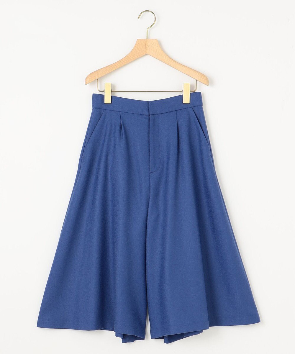 組曲 L 【WEB一部店舗限定】ウールジョーゼット キュロットパンツ 