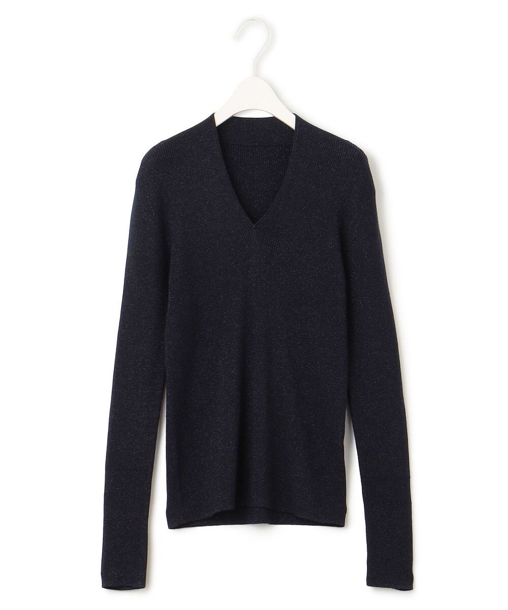 ICB 【洗える】エクストラファインメリノ Vネックプルオーバー 