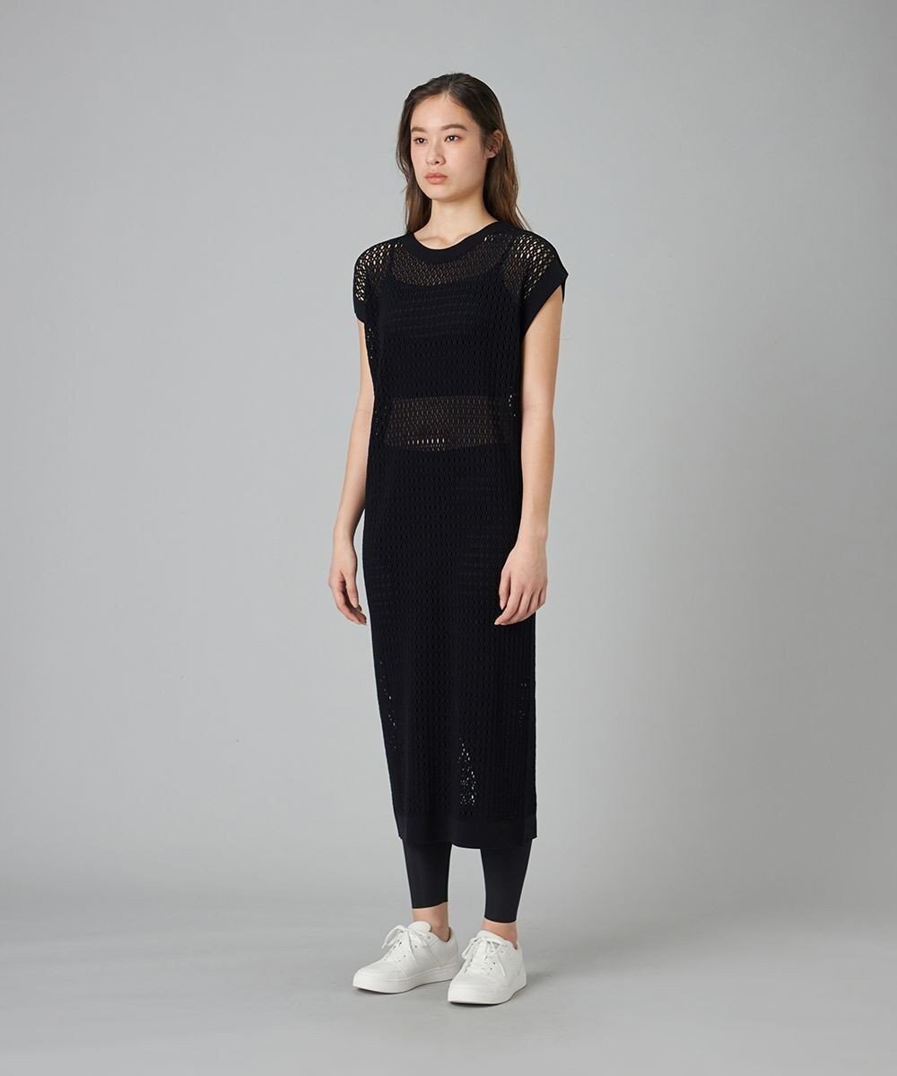 Chacott Chacott BALANCE【ノーソイングニット】メッシュニットワンピース 