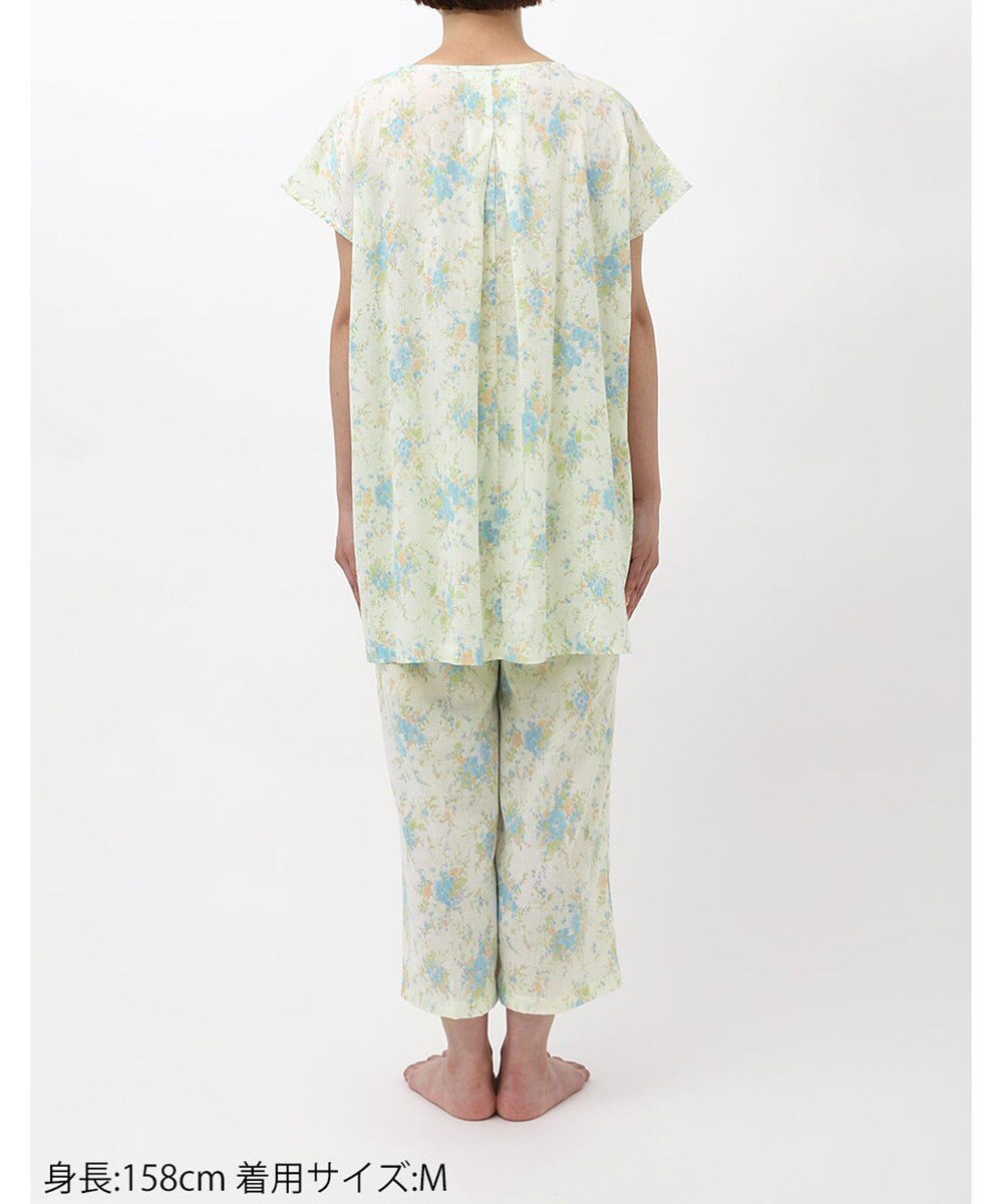 Wing パジャマ 3分袖 半袖 8分丈 綿100%(本体) 楊柳素材 夏 レディース EP8078 ウイング／ワコール 