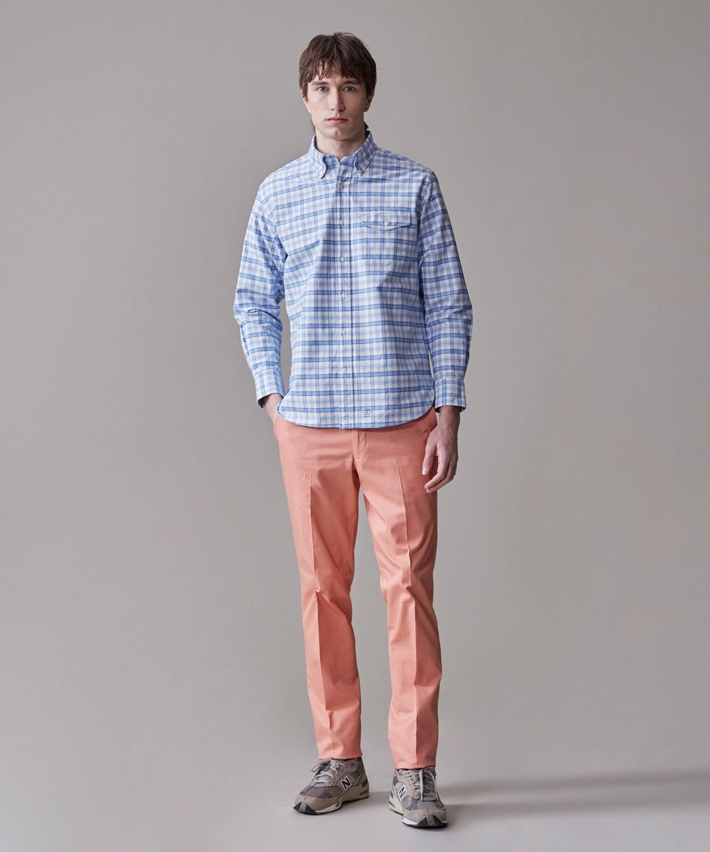 J.PRESS MEN コットンオックス マルチチェック シャツ / ボタンダウン 