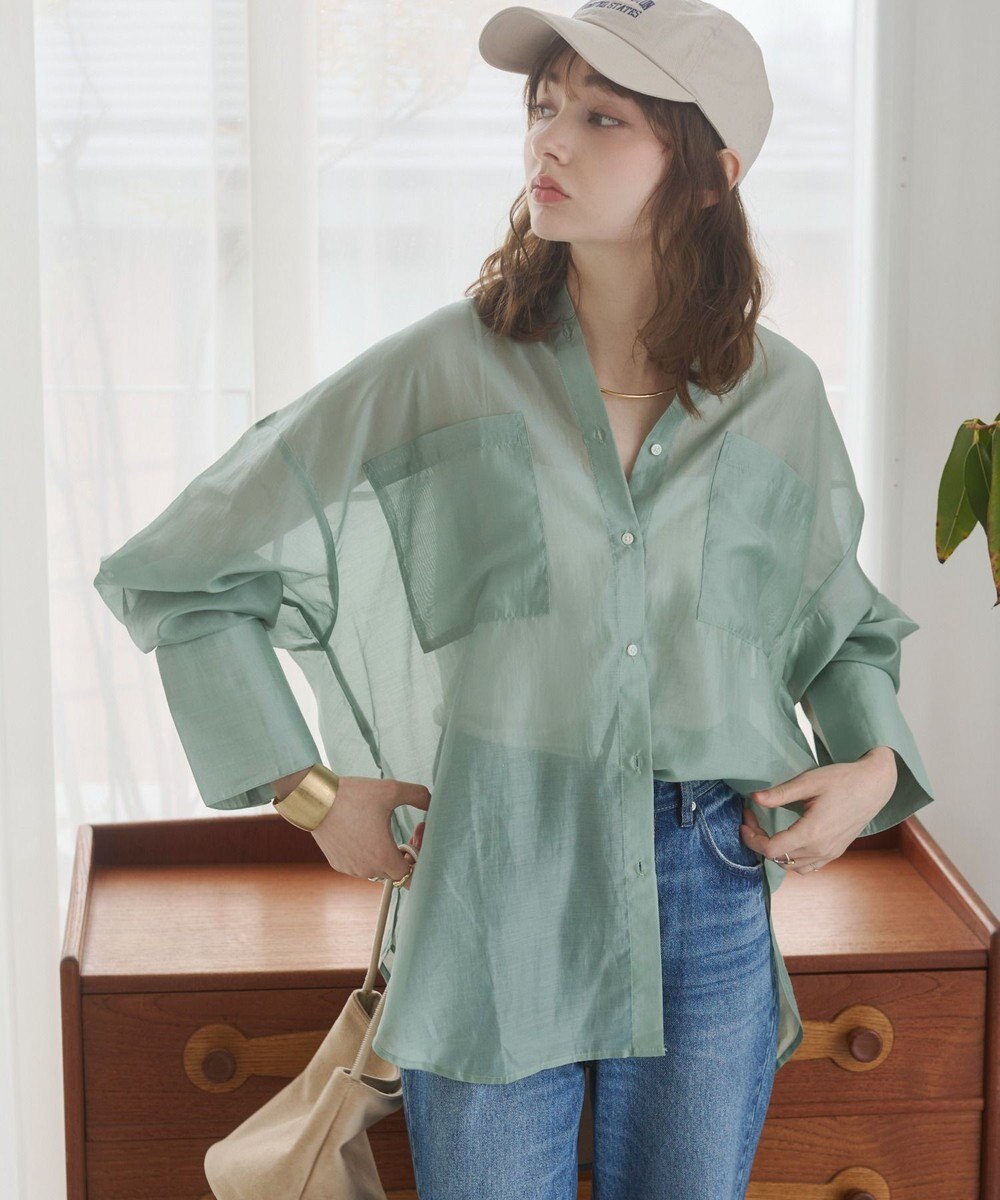 WEGO 【ANGIE VINTAGE】シアーシャツ 
