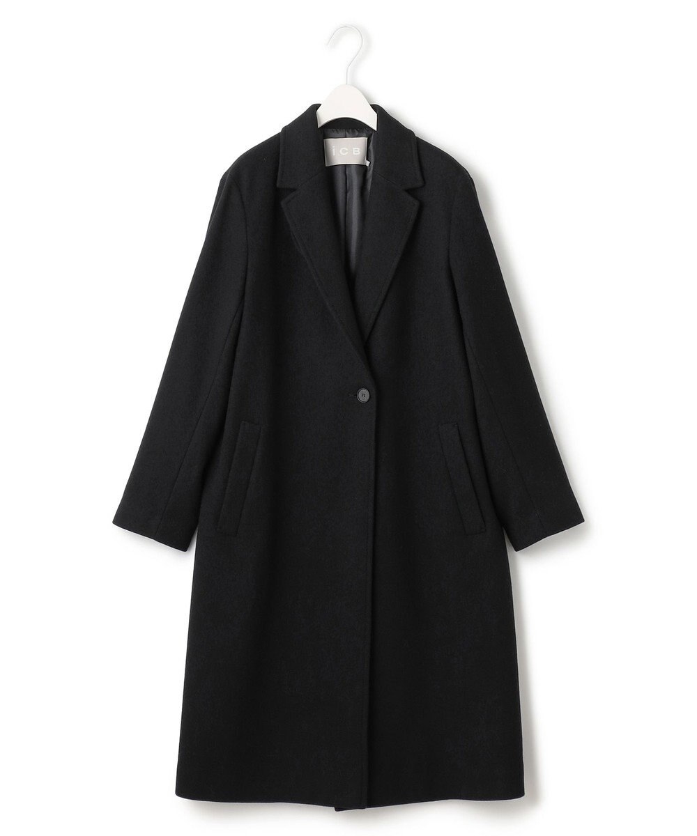 ICB ウールライトメルトン チェスターコート 