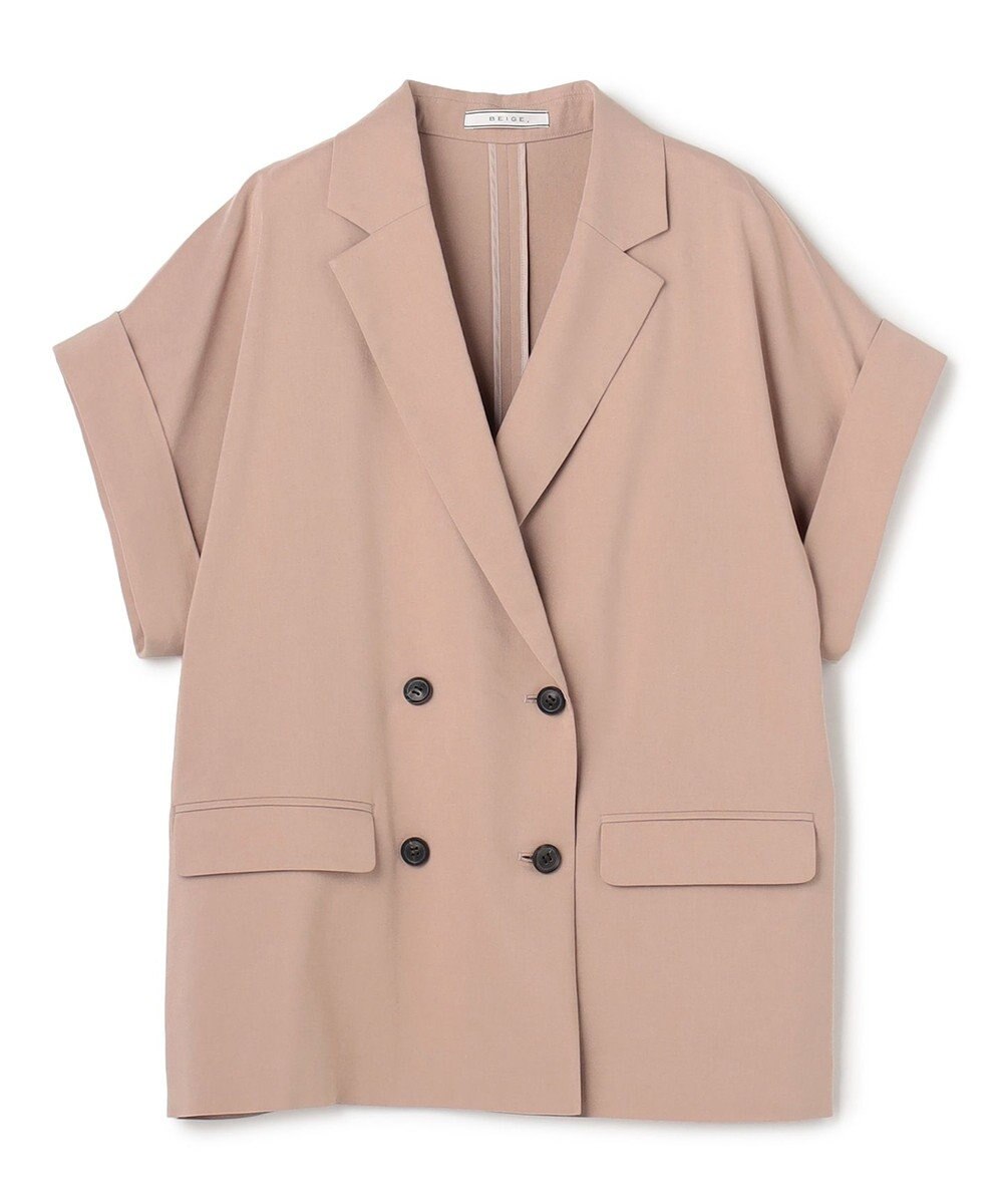 BEIGE， SPINEL / ハーフスリーブ ダブルジャケット 