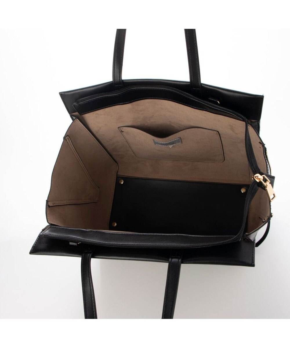 UNBILLION カシュカシュ cachecache / ベルトディテールサイドジップA4トート 