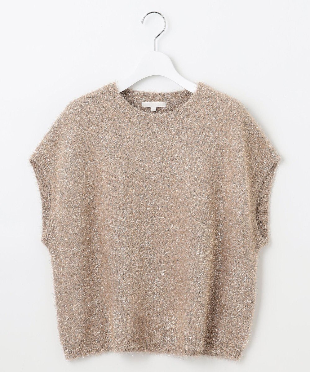 自由区 L 【洗える】フェザーラメ ベスト 