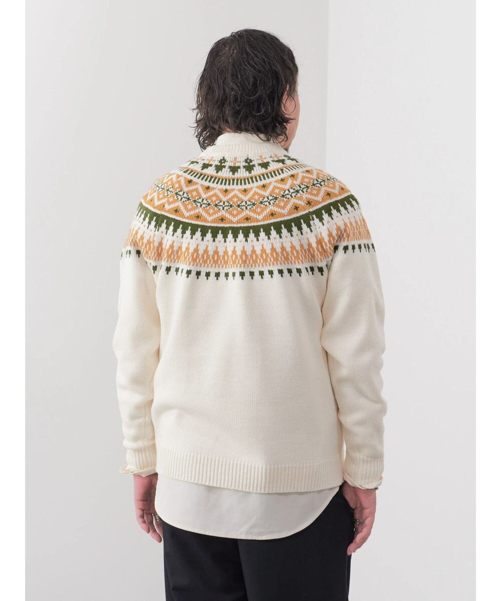 CRAFT STANDARD BOUTIQUE 【男女兼用】求心柄クルーネックニット 