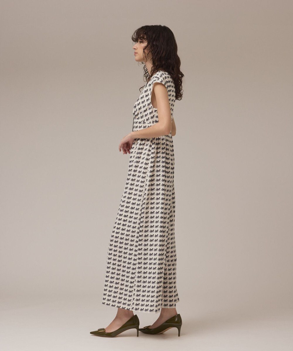 GRACE CONTINENTAL ホースプリントサロペット 