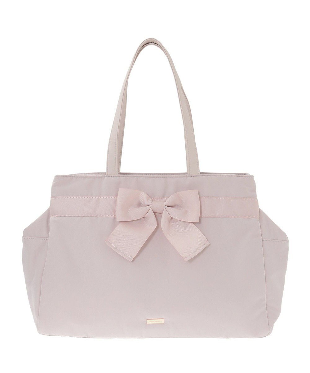 Maison de FLEUR グログランリボン3ルームトートバッグ 