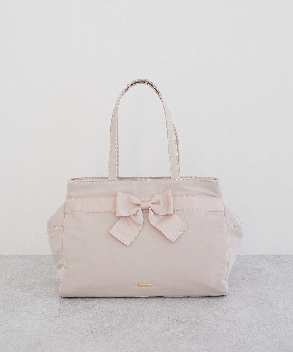 Maison de FLEUR グログランリボン3ルームトートバッグ 