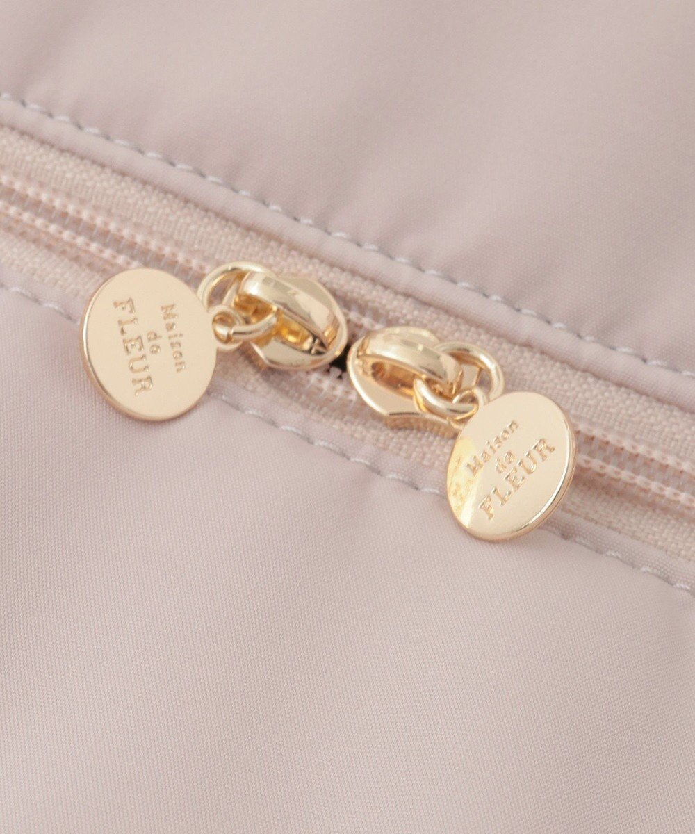 Maison de FLEUR グログランリボン3ルームトートバッグ 