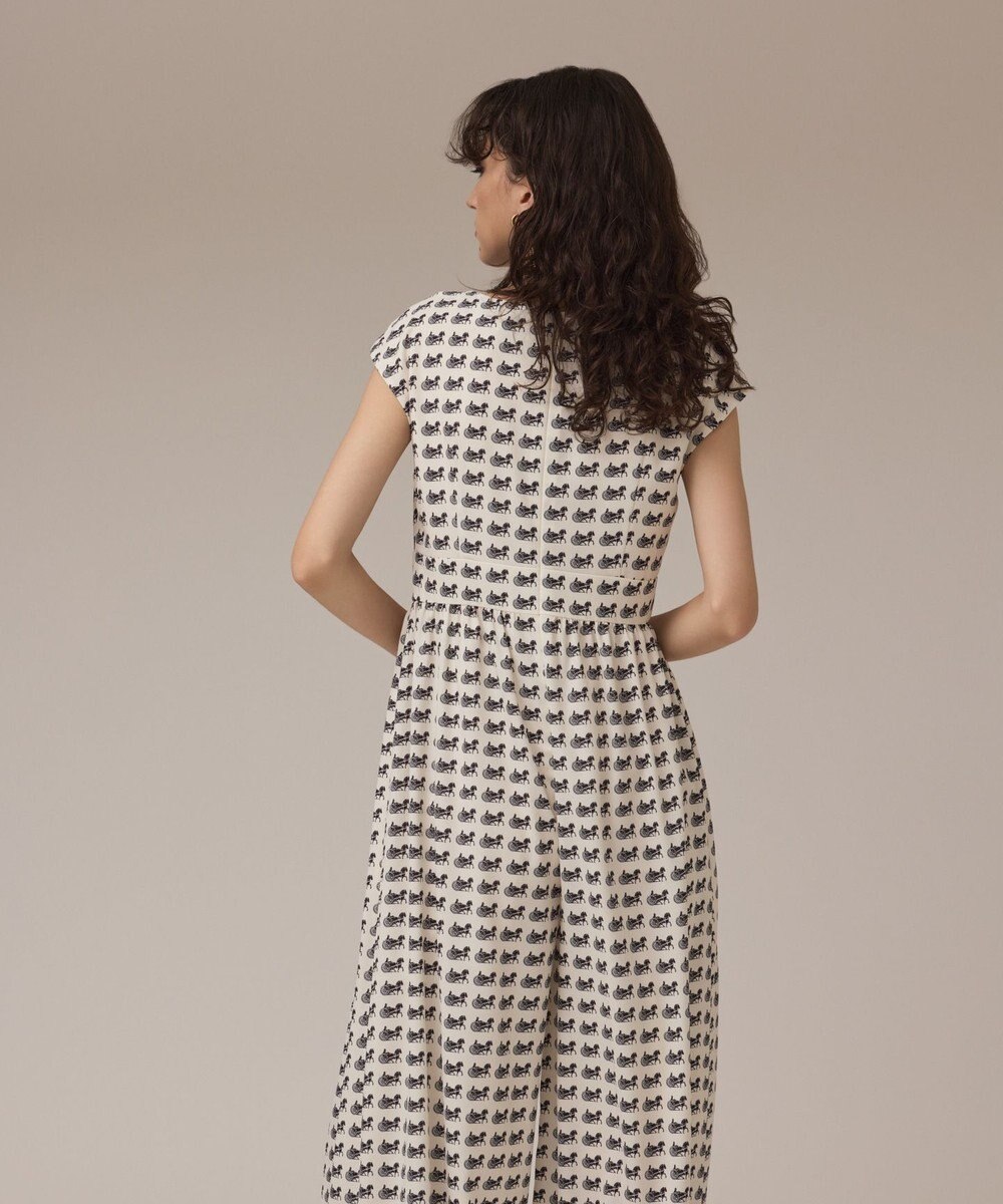 GRACE CONTINENTAL ホースプリントサロペット 