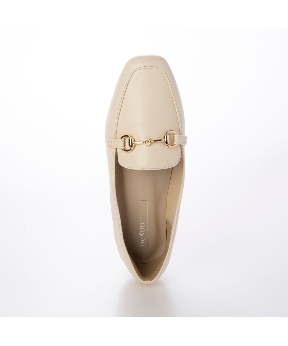 MODE ET JACOMO <noyau>スクエアトゥビット付きヒールローファー 