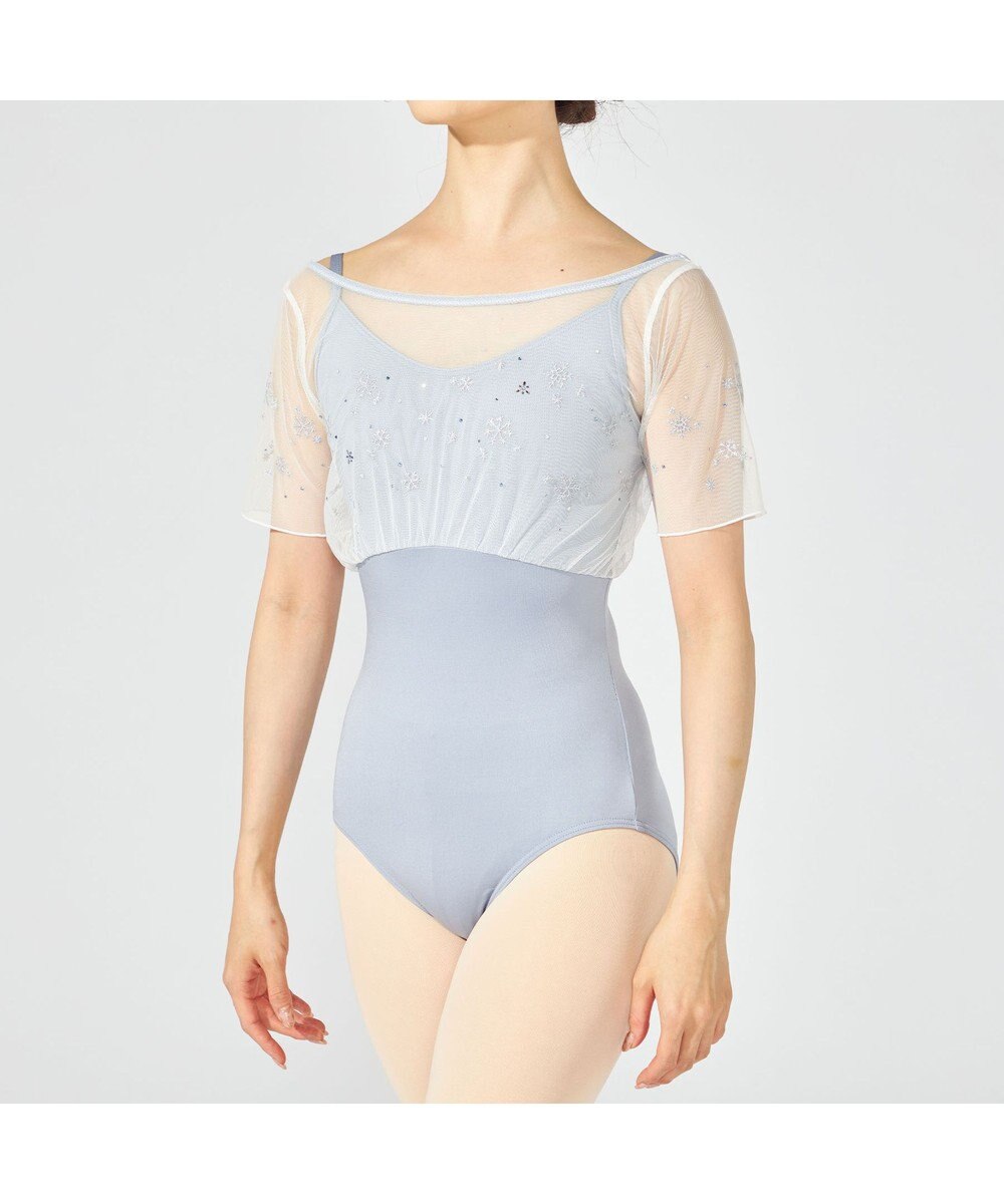 Chacott ハーフスリーブレオタード 