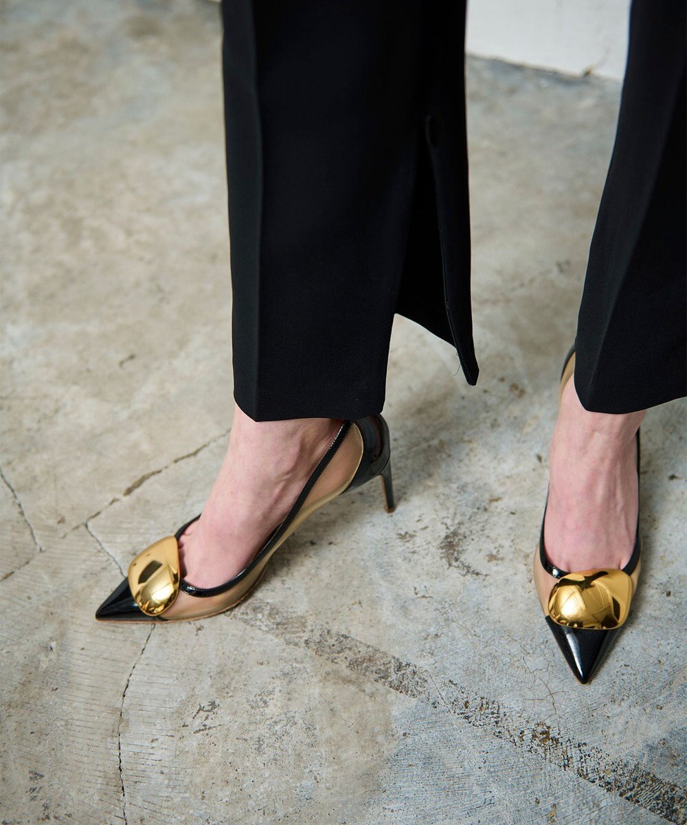 GRACE CONTINENTAL ダブルクロススリムパンツ 