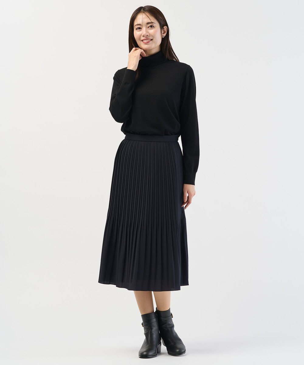 J.PRESS LADIES L ノルディス2wayジョーゼット プリーツ スカート 