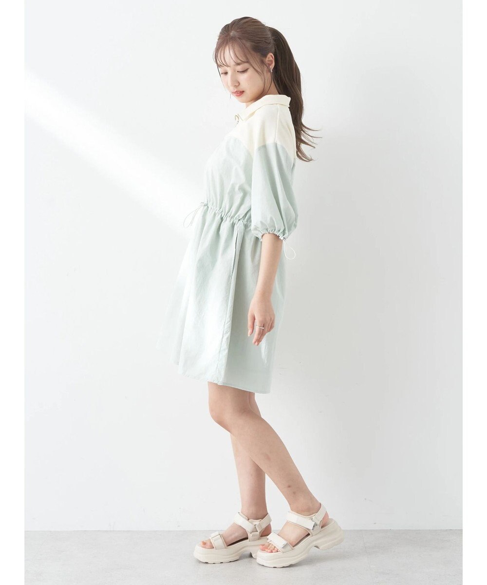 earth music&ecology ハーフＺＩＰミニワンピース 