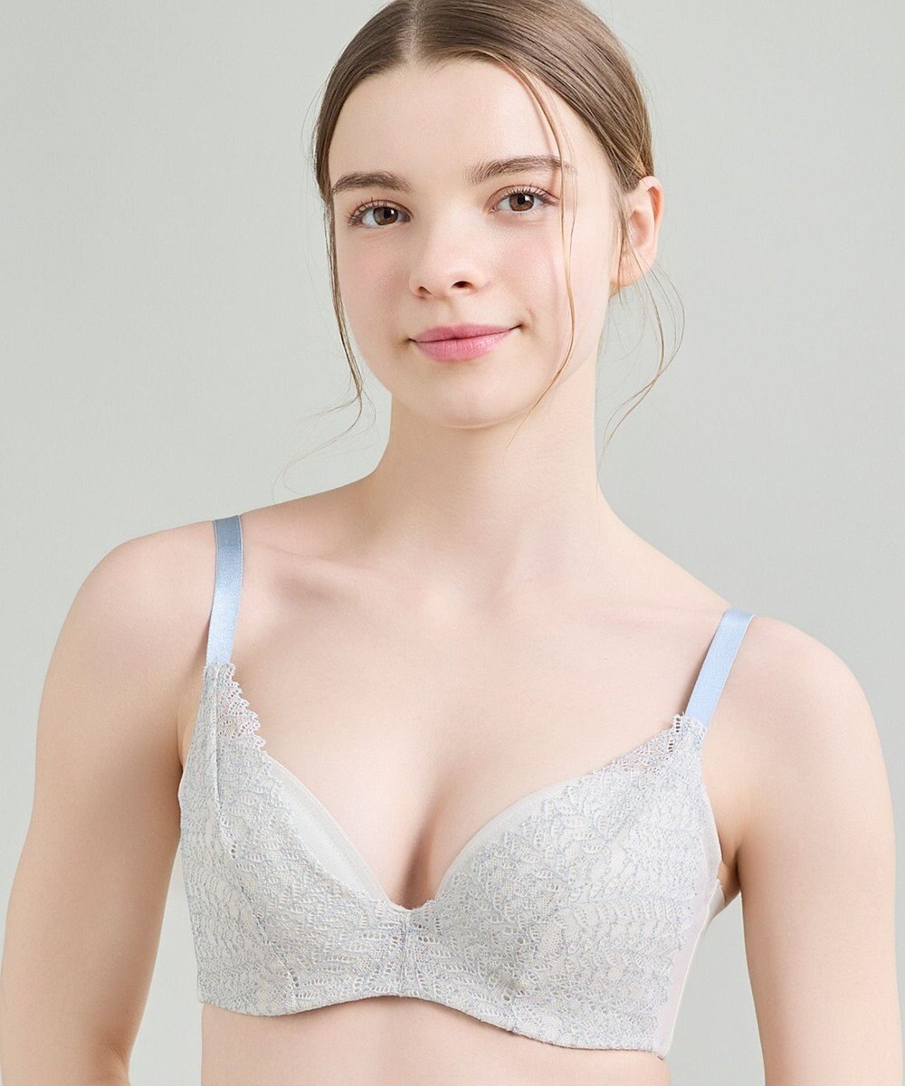 une nana cool 【脇高で背中スムージングブラジャー】さあわたし　レース 