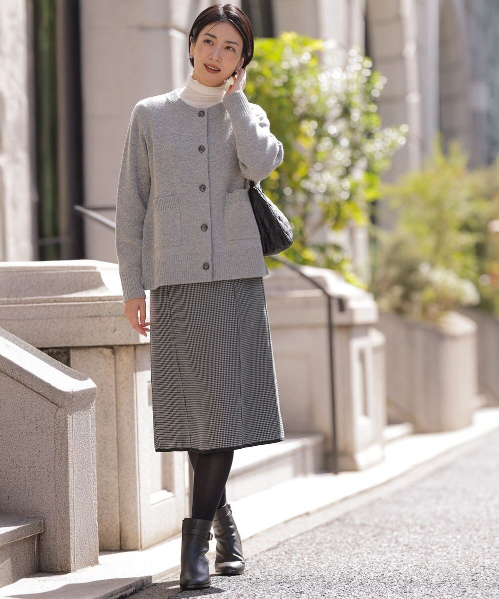 J.PRESS LADIES S カシミヤシルク シアーリブ タートル カットソー 