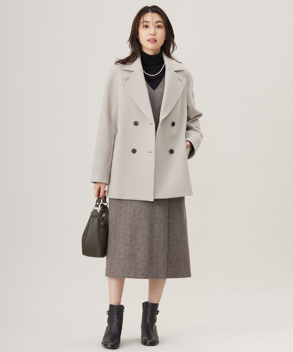 J.PRESS LADIES L 【WEB限定カラーあり】ツイードツイル ジャンパー ドレス 