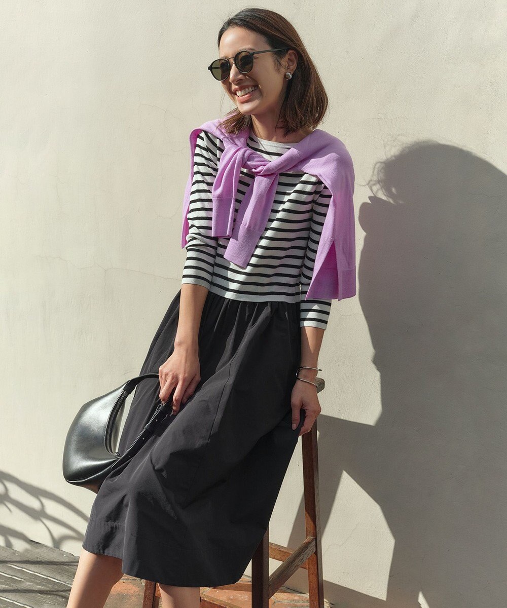 23区 【12色展開/新色追加】ウーステッドウール ビッグシルエット ニット 