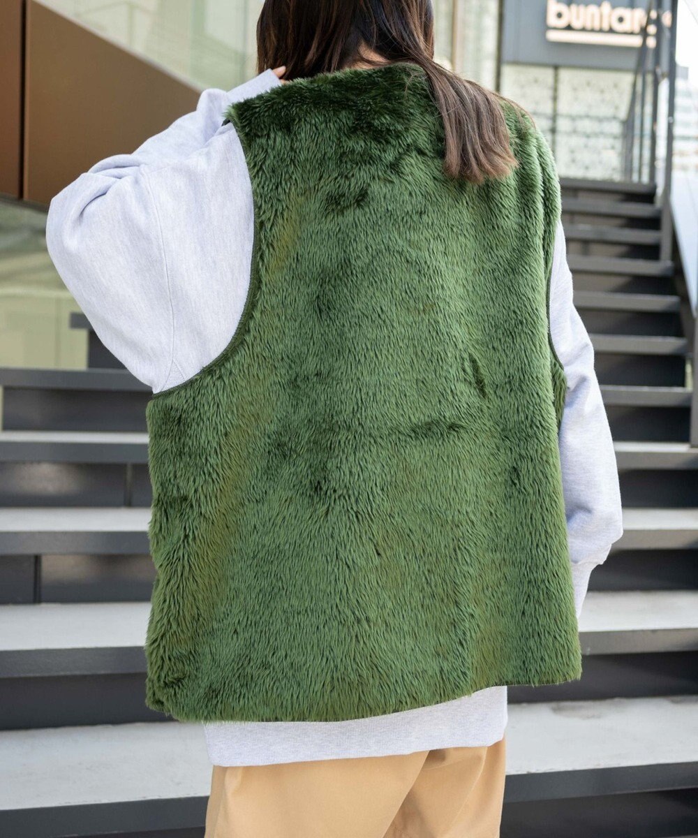 WEGO フェイクファーBIGベスト 