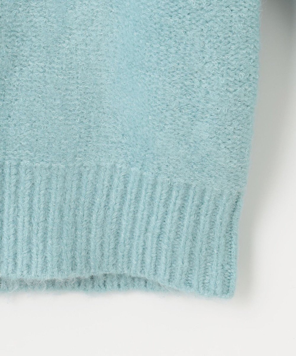 Feroux 【洗える】パールスリーブ ケーブルニット 