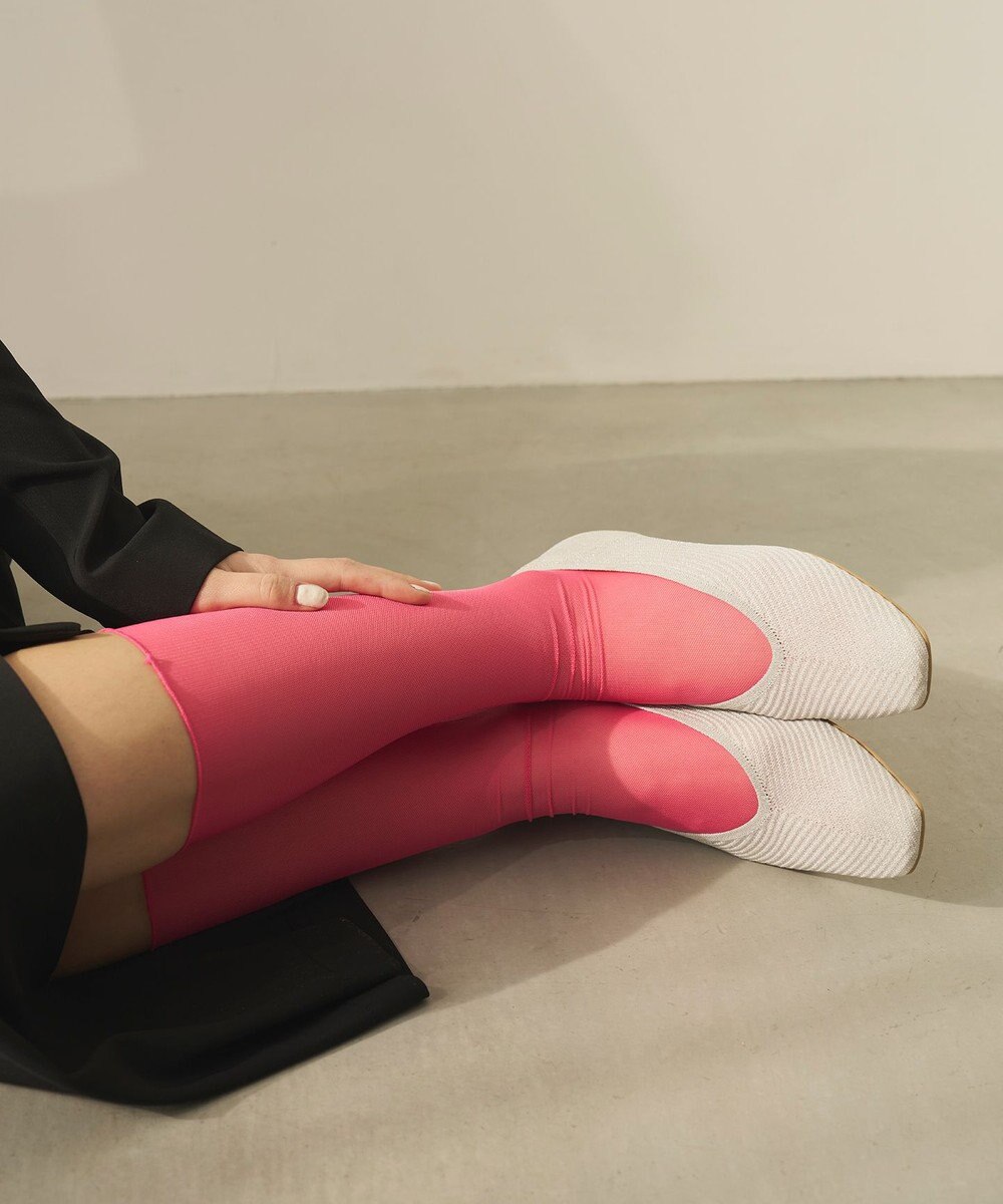 steppi シースルー スクエア パンプス 