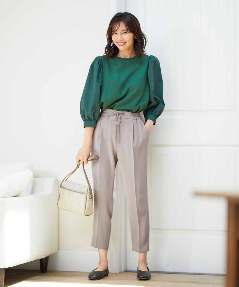 ANY 【ストレッチ/ウエストゴム】イージーケア美脚 パンツ 