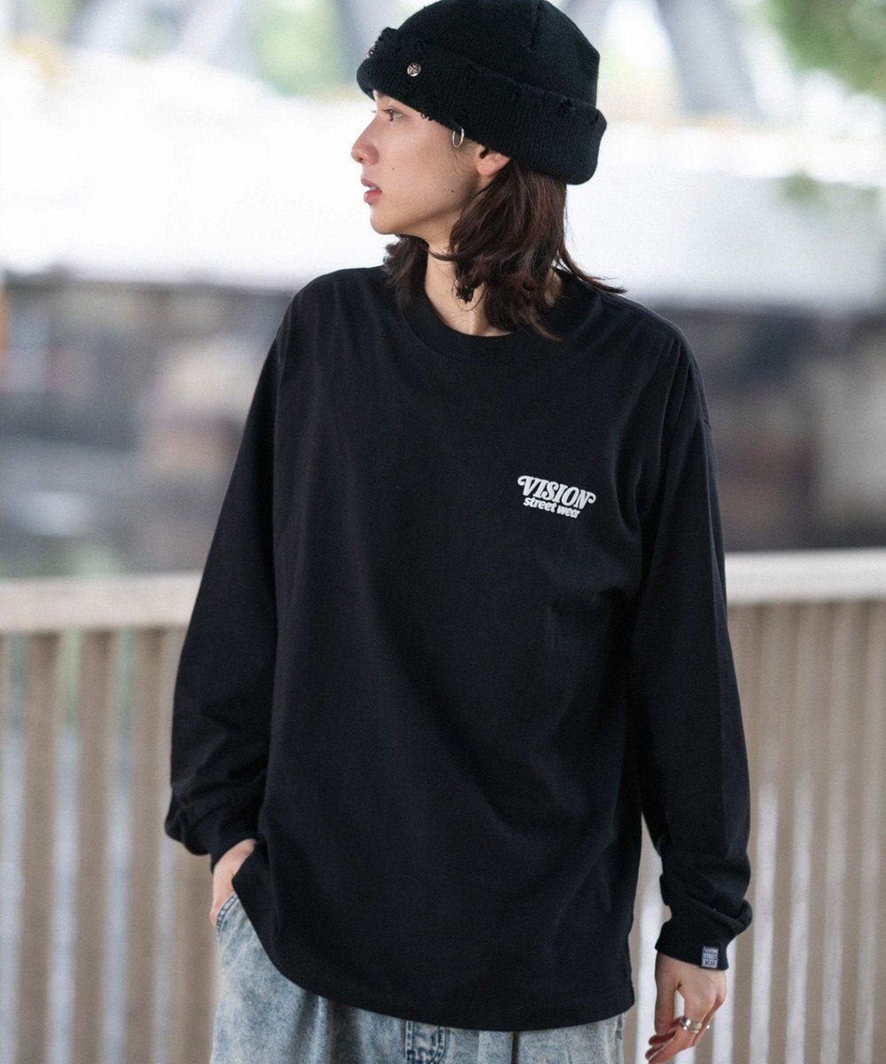 WEGO 【ユニセックス着用ITEM】別注VISIONゴーストスケーターグラフィックT（LS） 