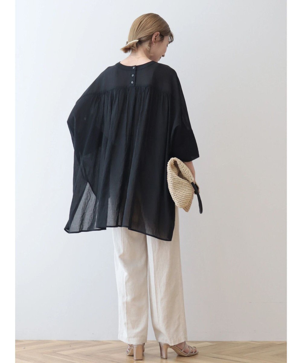 AMERICAN HOLIC バックギャザーＶネックシアーシャツ 