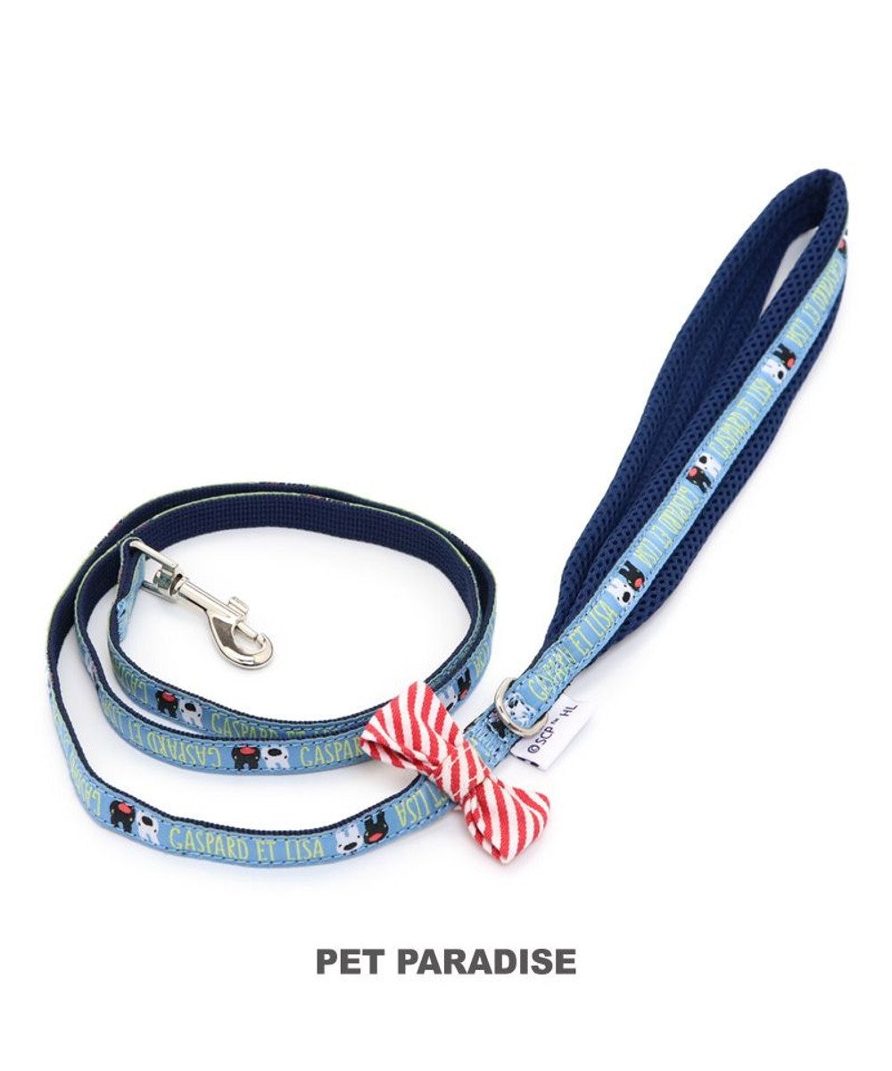 PET PARADISE リサとガスパール 【４Ｓ~３Ｓ】 りぼん 小型犬 リボン 青