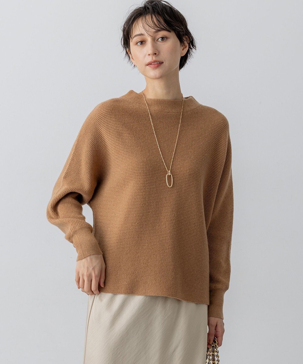 23区 【洗える】ウールカシミヤラメ ドルマンスリーブ ニット 