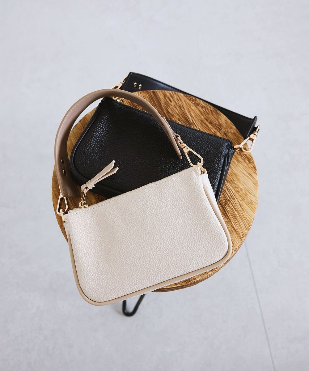 TOPKAPI 【Breath TOPKAPI】【TOPKAPI × 藤本美貴さんコラボ】スコッチグレイン サブバッグ付きミニバッグ/撥水 